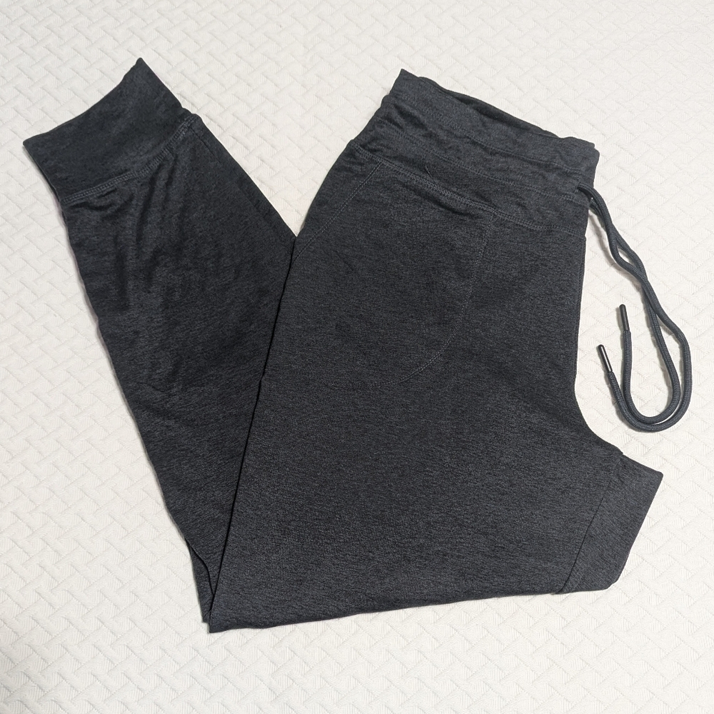 Lole Gray Drawstring Jogger Pants Outdoor Hike Travel Women's Size Medium
